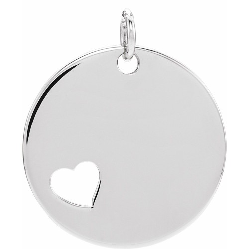 Pierced Heart Engravable Necklace
